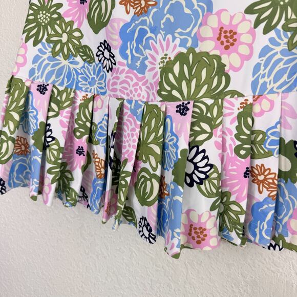 Smith & Quinn Skort Women Medium Floral Pleated Tennis Pickleball Athletic Skirt - Picture 5 of 9